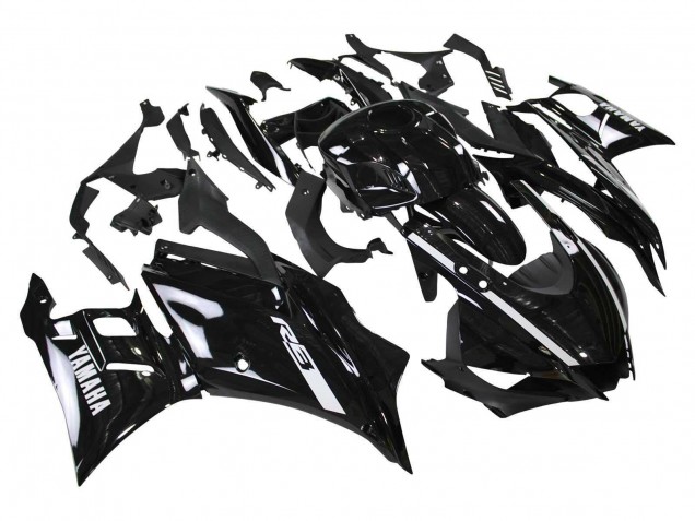 2022-2024 Glossy Black Yamaha YZF R3/R25 Motorcycle Fairings UK