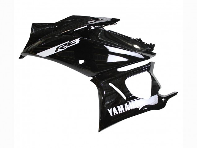 2022-2024 Glossy Black Yamaha YZF R3/R25 Motorcycle Fairings UK