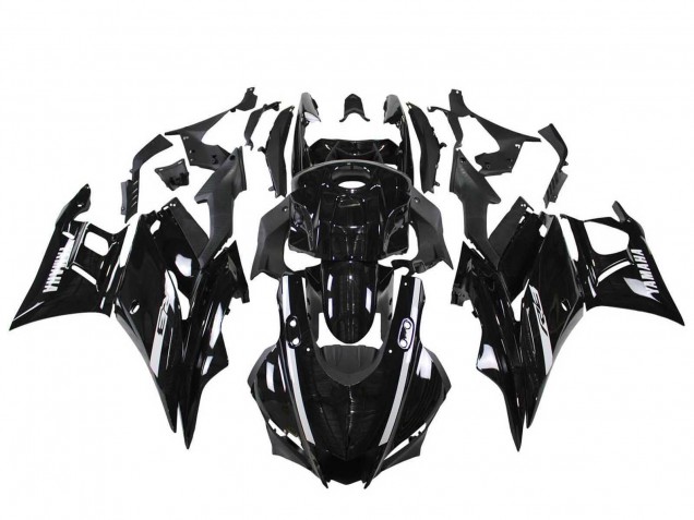 2022-2024 Glossy Black Yamaha YZF R3/R25 Motorcycle Fairings UK