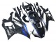 2022-2024 Marble Black Silver Blue Forged Carbon Fiber Style Yamaha YZF R3/R25 Motorcycle Fairings UK