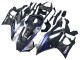 2022-2024 Marble Black Silver Blue Forged Carbon Fiber Style Yamaha YZF R3/R25 Motorcycle Fairings UK
