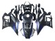 2022-2024 Marble Black Silver Blue Forged Carbon Fiber Style Yamaha YZF R3/R25 Motorcycle Fairings UK