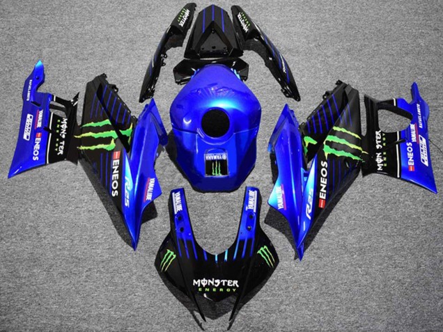 2022-2024 Blue Green Black Monster ENEOS Yamalube Yamaha YZF R3/R25 Motorcycle Fairings UK