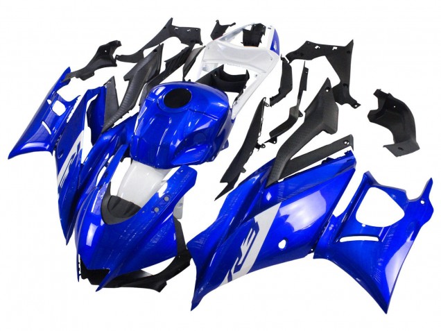 2022-2024 Blue White Matte Black Yamaha YZF R3/R25 Motorcycle Fairings UK