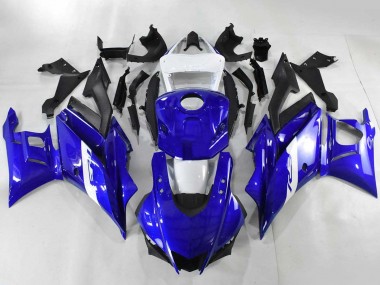 Buy 2022-2024 Blue White Matte Black Yamaha YZF R3/R25 Motorcycle Fairings UK
