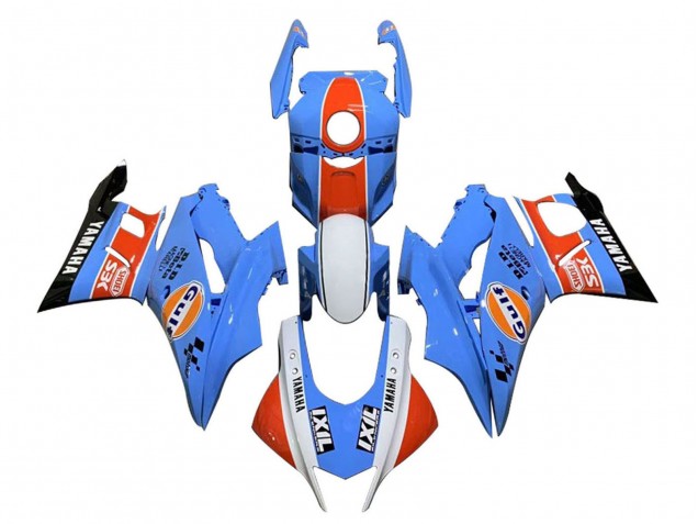 2022-2024 Blue Orange White Gulf Yamaha YZF R3/R25 Motorcycle Fairings UK