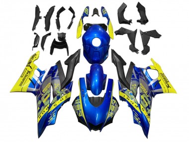 Buy 2022-2024 Yellow Blue Matte Black 93 Yamaha YZF R3/R25 Motorcycle Fairings UK
