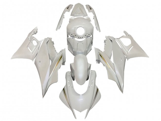 2022-2024 White Gold Yamaha YZF R3/R25 Motorcycle Fairings UK