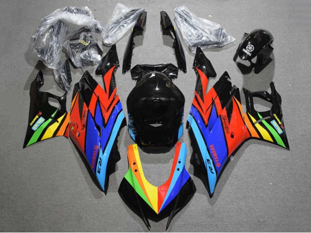 2022-2024 Glossy Black Blue Red Yellow Green Yamaha YZF R3/R25 Motorcycle Fairings UK