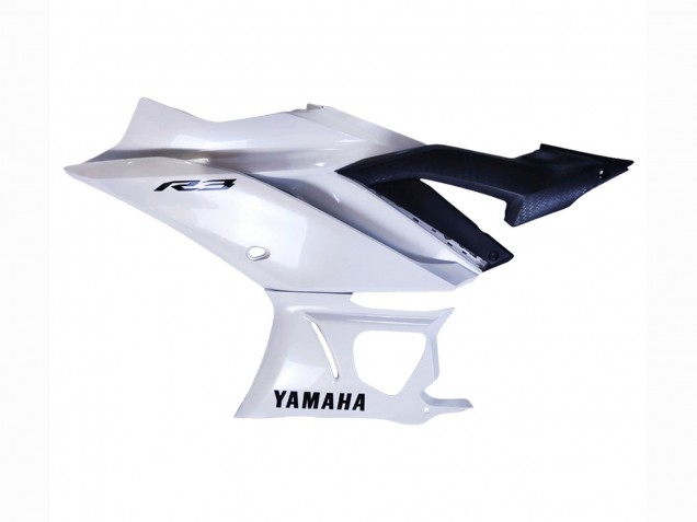 2022-2024 White Yamaha YZF R3/R25 Motorcycle Fairings UK