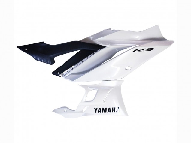 2022-2024 White Yamaha YZF R3/R25 Motorcycle Fairings UK
