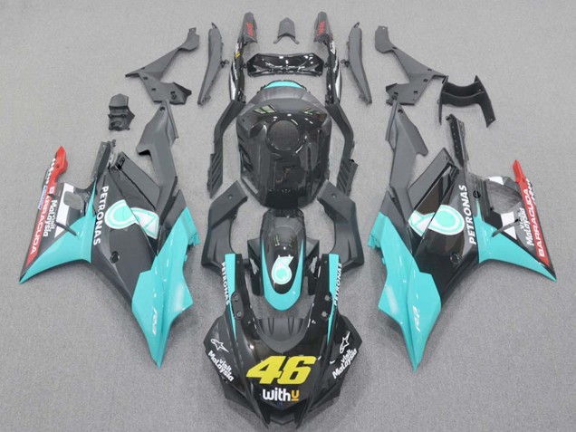 2022-2024 Light Blue Red Black Petronas 46 Yamaha YZF R3/R25 Motorcycle Fairings UK