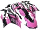 2022-2024 Pink Glossy Black Monster Yamaha YZF R3/R25 Motorcycle Fairings UK