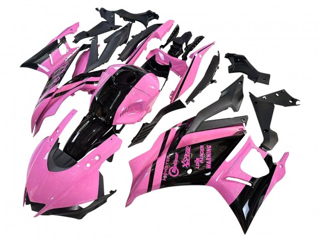 2022-2024 Pink Glossy Black Monster Yamaha YZF R3/R25 Motorcycle Fairings UK