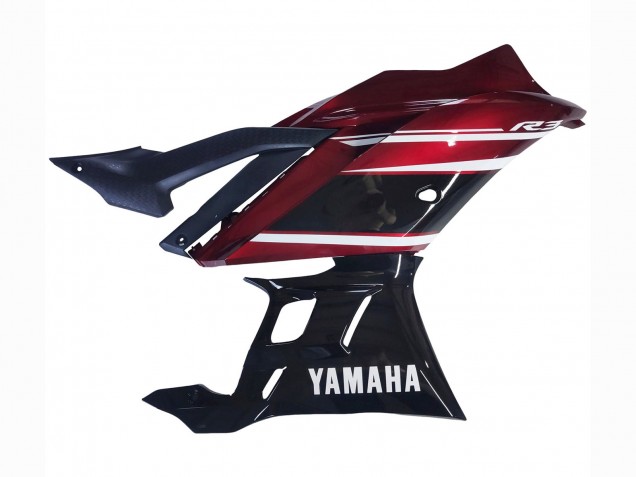 2022-2024 Red White Glossy Black Yamaha YZF R3/R25 Motorcycle Fairing UK