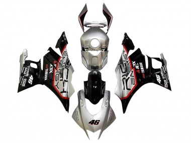 Buy 2022-2024 Silver Red Black 46 Yamaha YZF R3/R25 Motorcycle Fairings UK