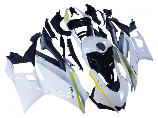 2022-2024 White Yellow Black Yamaha YZF R3/R25 Motorcycle Fairings UK