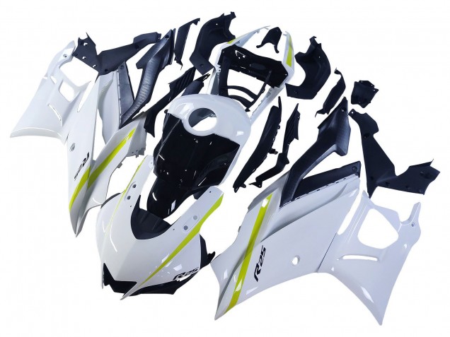 2022-2024 White Yellow Black Yamaha YZF R3/R25 Motorcycle Fairings UK