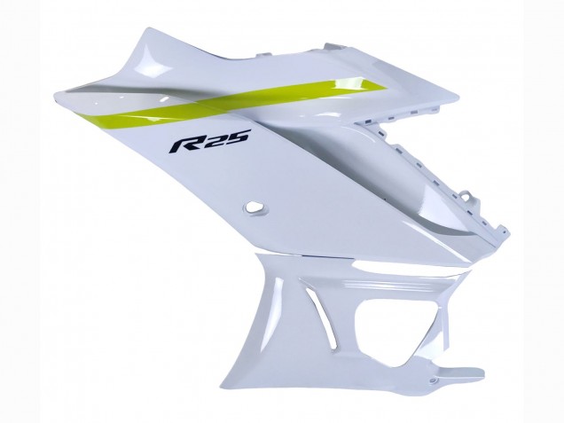 2022-2024 White Yellow Black Yamaha YZF R3/R25 Motorcycle Fairings UK
