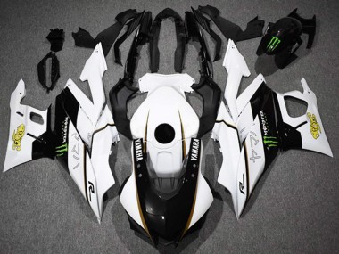 Buy 2022-2024 White Black Green Monster Yamaha YZF R3/R25 Motorcycle Fairings UK