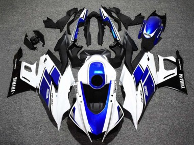 Buy 2022-2024 White Blue Glossy Black Yamalube Yamaha YZF R3/R25 Motorcycle Fairings UK