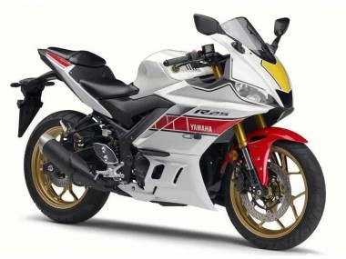 Buy 2022-2024 White Red Black Yamaha YZF R3/R25 Motorcycle Fairing UK