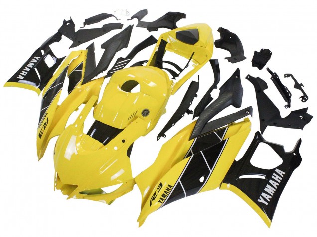 2022-2024 Yellow Black Yamaha YZF R3/R25 Motorcycle Fairing UK