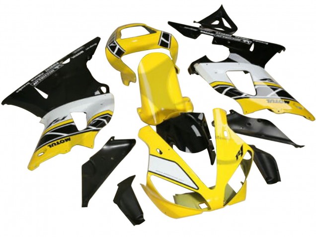 2022-2024 Yellow White Black Motul Yamaha YZF R3/R25 Motorcycle Fairings UK