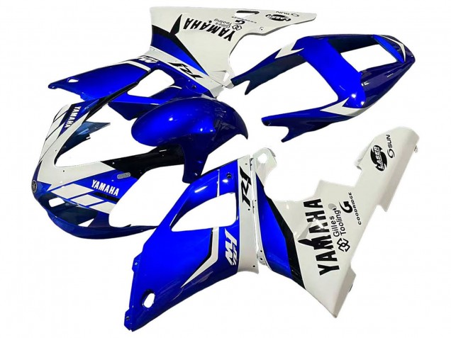 1998-1999 White Blue Black Yamaha YZF 1000 R1 Motorcycle Fairings UK
