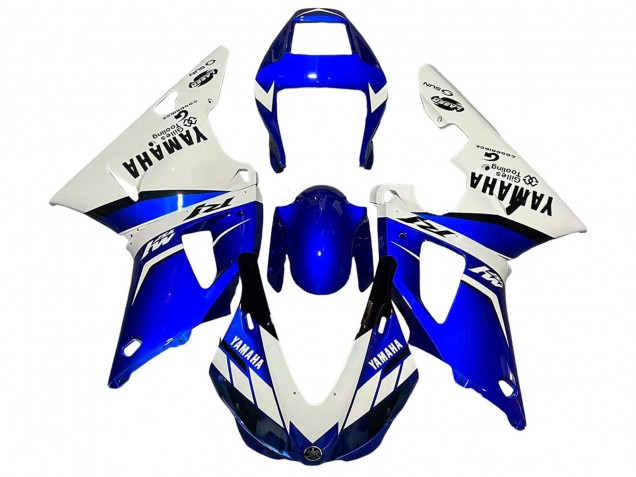 1998-1999 White Blue Black Yamaha YZF 1000 R1 Motorcycle Fairings UK