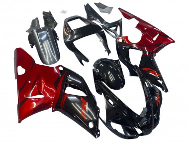 Buy 1998-1999 Glossy Black Red Yamaha YZF 1000 R1 Motorcycle Fairings UK
