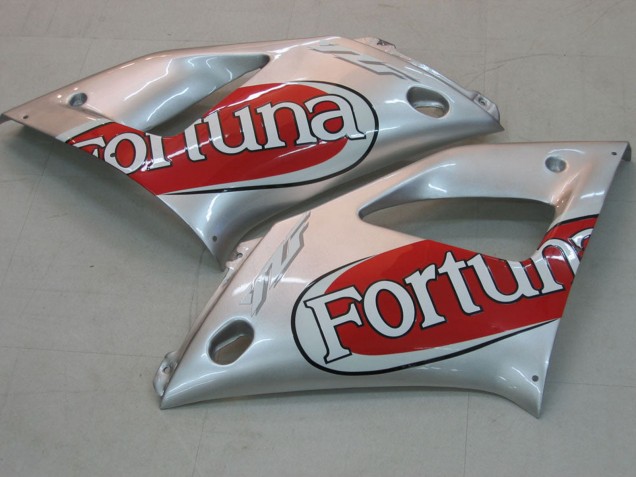2000-2001 Silver Red Fortuna Motul Yamaha YZF 1000 R1 Motorcycle Fairings UK