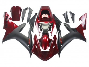 Buy 2002-2003 Red Matte Black Yamaha YZF 1000 R1 Motorcycle Fairing Kits UK