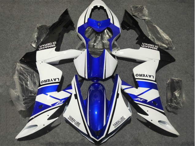 2002-2003 White Blue Matte Black Yamalube Yamaha YZF 1000 R1 Motorcycle Fairings UK