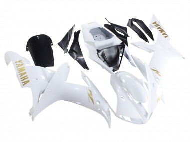 Buy 2002-2003 White Gold Decals Yamaha YZF 1000 R1 Motorcycle Fairings UK