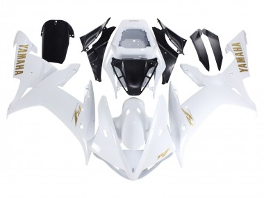 Buy 2002-2003 White Gold Decals Yamaha YZF 1000 R1 Motorcycle Fairings UK