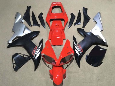 Buy 2002-2003 RedSilver Matte Black Yamaha YZF 1000 R1 Motorcycle Fairings UK
