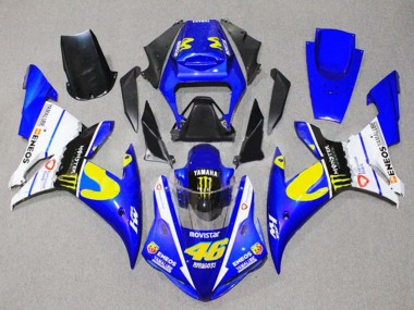 Buy 2002-2003 Blue White Black Yellow Monster 46 Yamaha YZF 1000 R1 Motorcycle Fairings UK