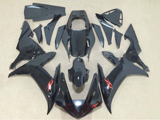 2002-2003 Glossy Black Red Yamaha YZF 1000 R1 Motorcycle Fairings UK