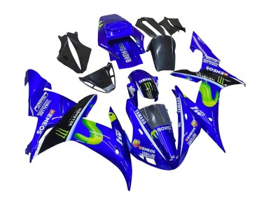 Buy 2002-2003 Blue Black Green MoviStar ENEOS Monster Yamaha YZF 1000 R1 Motorcycle Fairings UK