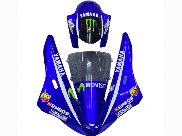 2002-2003 Blue Black Green MoviStar ENEOS Monster Yamaha YZF 1000 R1 Motorcycle Fairings UK