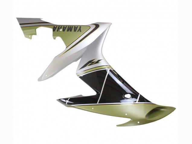 2004-2006 Light Gold White Glossy Black Yamaha YZF 1000 R1 Motorcycle Fairings UK