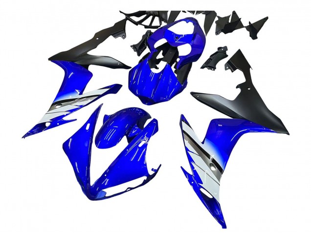 2004-2006 Blue White Matte Black Yamaha YZF 1000 R1 Motorcycle Fairings UK
