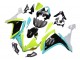 2007-2008 Light Blue Lime Green Black Yamaha YZF 1000 R1 Motorcycle Fairings UK