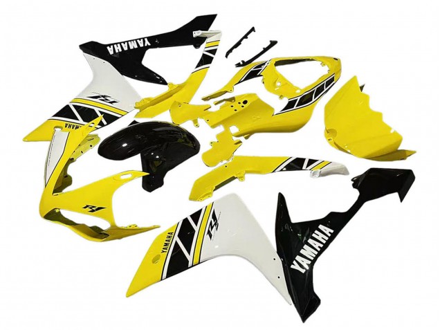 2007-2008 Yellow White Black Yamaha YZF 1000 R1 Motorcycle Fairing UK