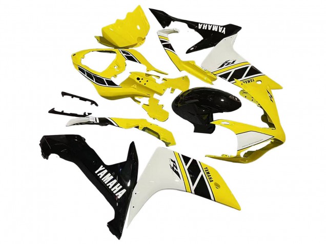 2007-2008 Yellow White Black Yamaha YZF 1000 R1 Motorcycle Fairing UK