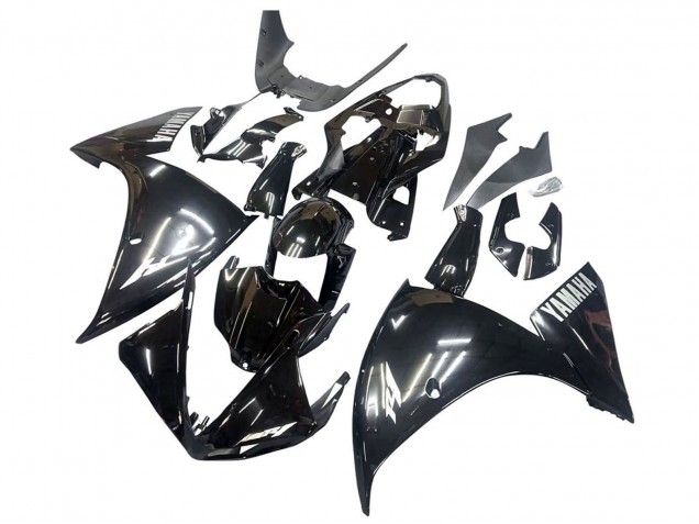 2009-2011 Glossy Black White Decal Yamaha YZF 1000 R1 Motorcycle Fairings UK