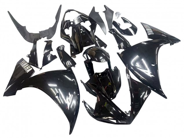 2009-2011 Glossy Black White Decal Yamaha YZF 1000 R1 Motorcycle Fairings UK