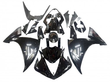 Buy 2009-2011 Glossy Black White Decal Yamaha YZF 1000 R1 Motorcycle Fairings UK