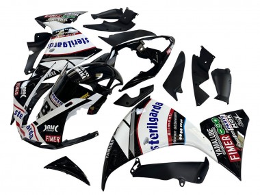Buy 2009-2011 Glossy Black White Red Volvo Fimer Yamalube 87 Yamaha YZF 1000 R1 Motorcycle Fairings UK
